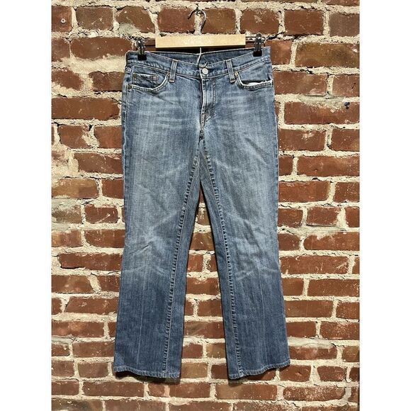 Seven 7 For All Mankind Jeans Size 31 Womens Boot Cut Pockets - Picture 1 of 7